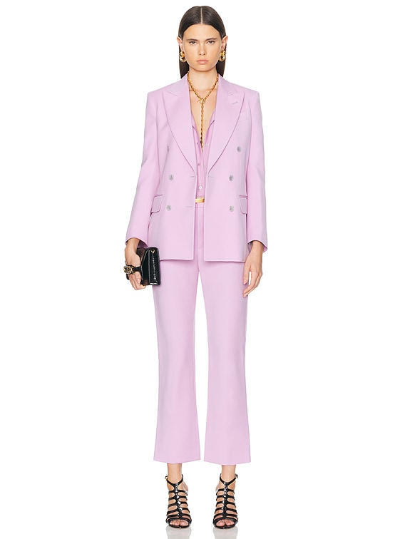 ジャケット TOM FORD FW24 DOUBLE-BREASTED JACKET (GI2971 FAX1216AW040) TOM FORD Double Breasted Jacket in Crocus Petal | FWRD