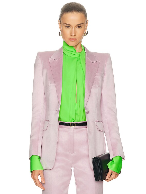TOM FORD Duchesse Single Breasted Jacket in Orchid Pink | FWRD
