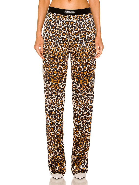 Logo Waist Leopard PJ Pant