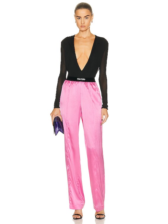 TOM FORD Satin Pant in Rose Bloom | FWRD