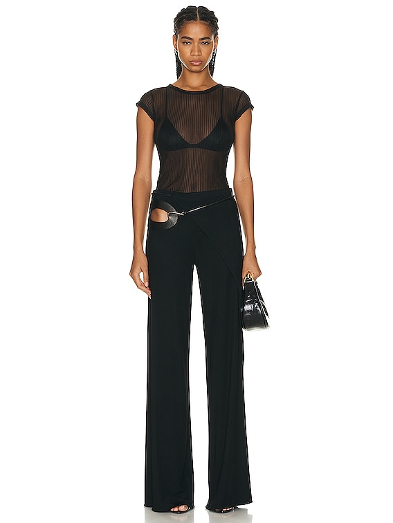 【NONCODE】Flu Layered Wrap Slacks Tex Wrap Layered Pants - NONCODE | 60% - Asian Fashion