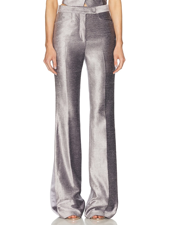 パンツ Tom Ford Wide Leg Tuxedo Tailored Pants TOM FORD Tailored Tuxedo Wide Leg Pant in Steel Grey | FWRD