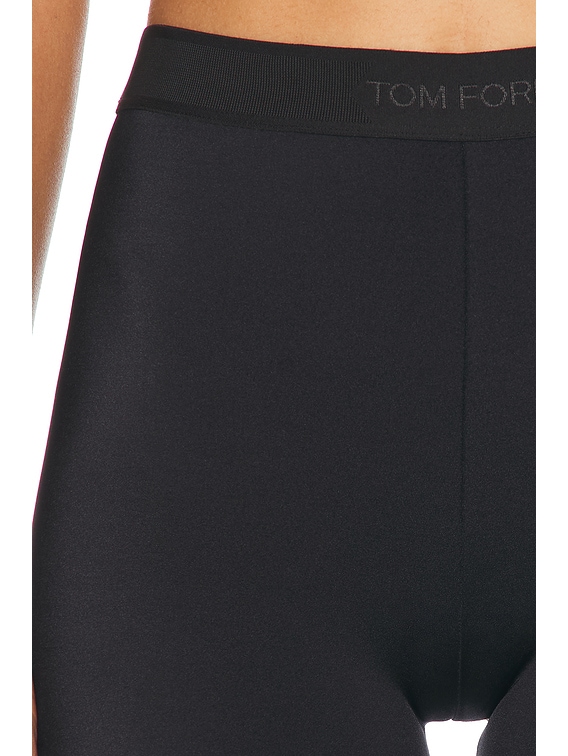 【関税込み】TOM FORD ブラック Lustrous Signature レギンス TOM FORD Lustrous Signature Legging in Black | FWRD