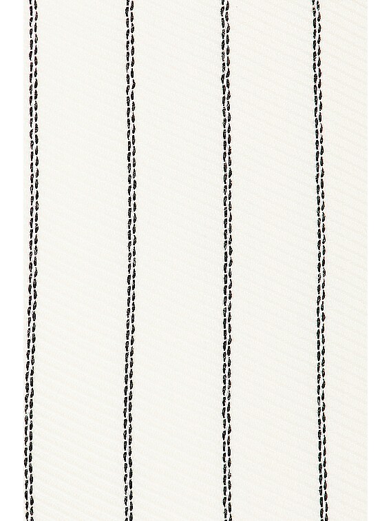 TOM FORD Striped Blend Waistcoat in Ecru & Black | FWRD