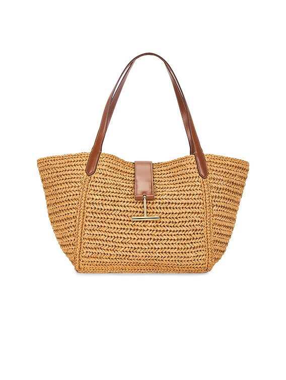 TOM FORD TARA ラフィアート トートバッグ Midiumサイズ GRAIN LEATHER TARA MEDIUM TOTE | Tom Ford Fashion