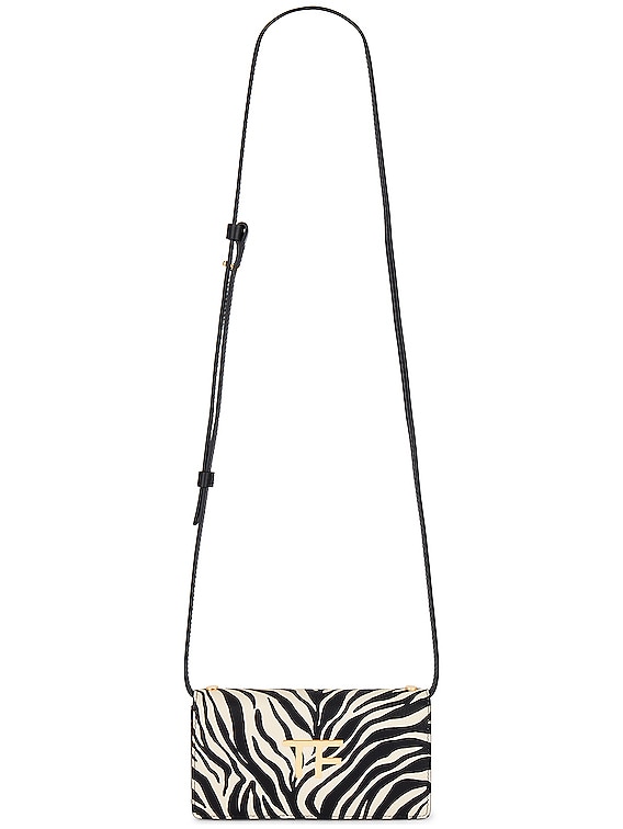 トムフォード Tom Ford Leopard Print Mini Bag Tom Ford Red/Black Leopard Print Fabric Natalia Chain