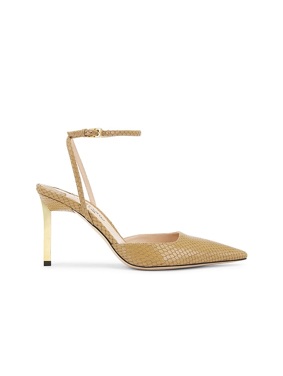 TOM FORD ☆ GLOSSY STAMPED PYTHON SLINGBACK Tom Ford Glossy Stamped Python Slingback | italist