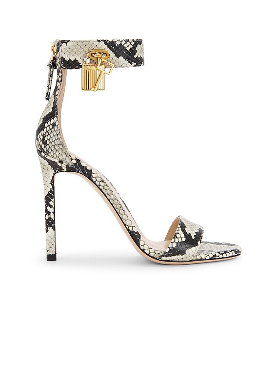 TOM FORD Printed Python Sandal in Roccia | FWRD