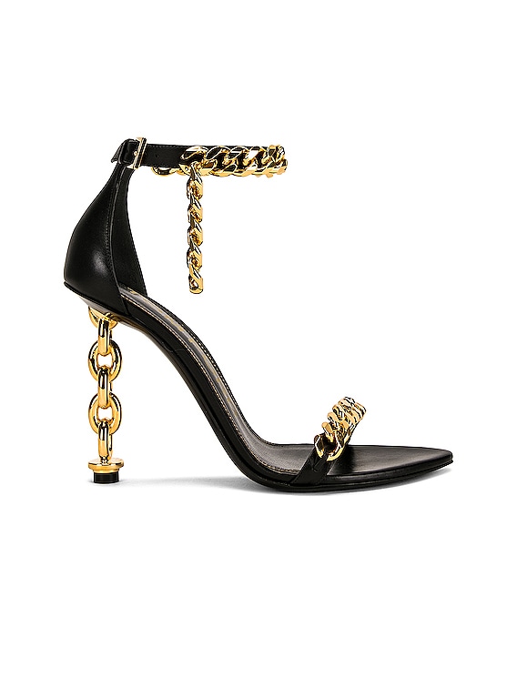 TOM FORD Chain Heel 105 Sandal in Black | FWRD