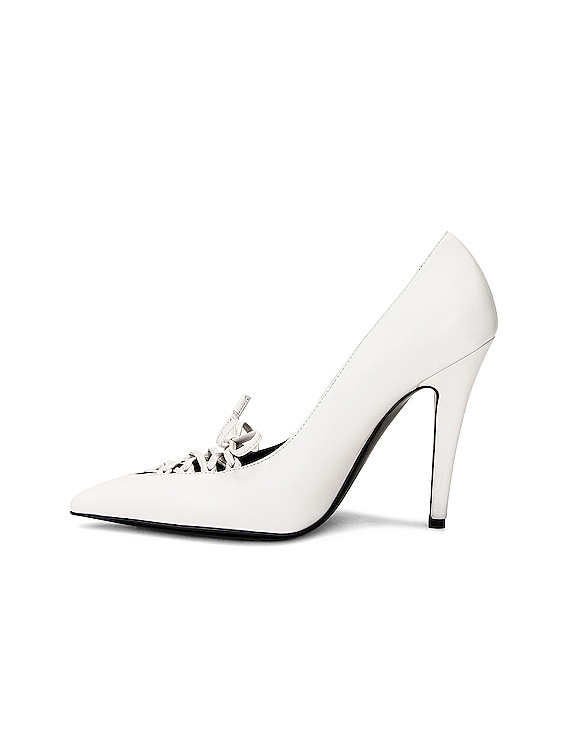 Stiletto Heel Pumps - Chalk