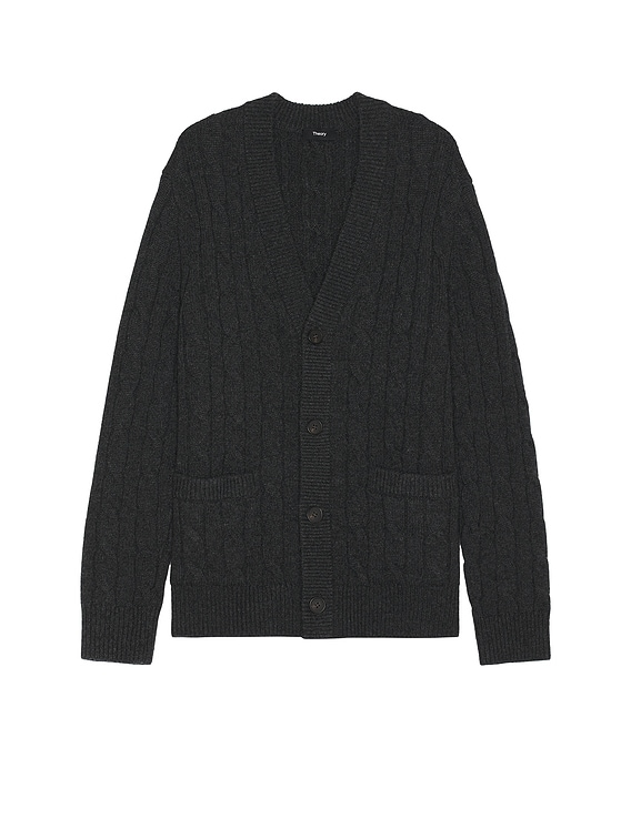 Theory Cable Knit Cardigan in Pestle Melange | FWRD