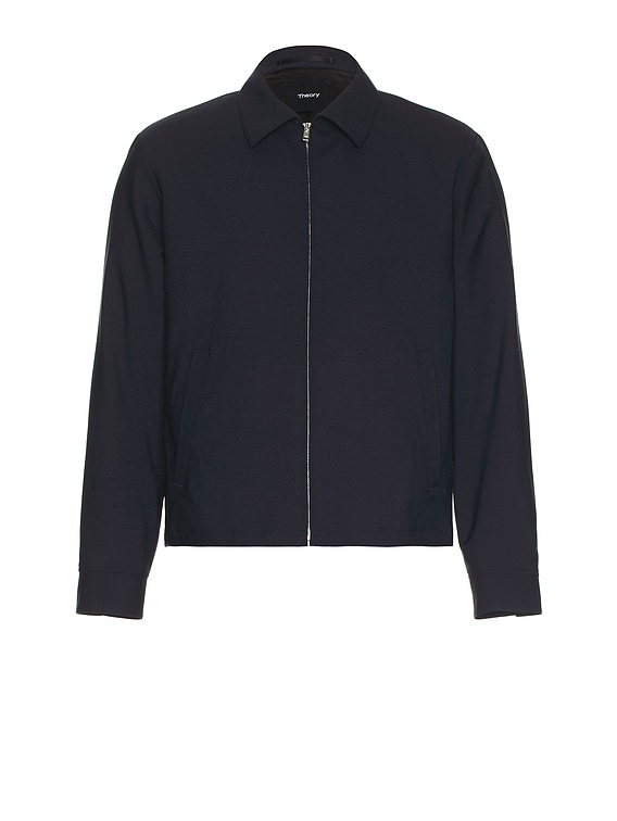 【Theory】New Tailor 2 Hazelton Blouson Theory Hazelton Jacket in Navy | FWRD