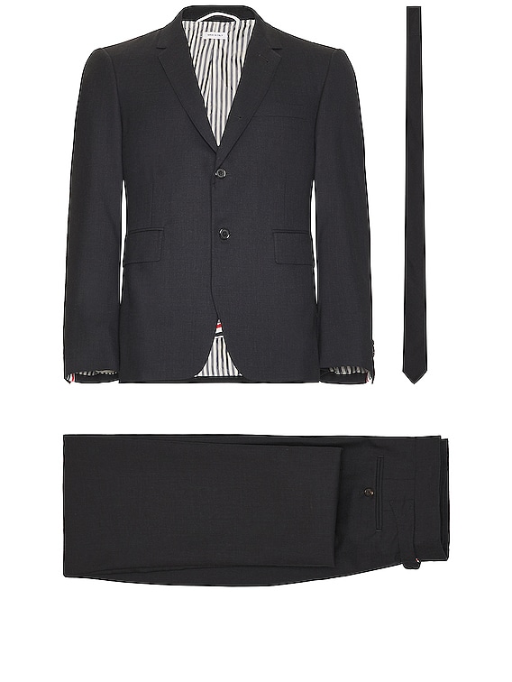 Thom Browne Classic Wool Suit in Charcoal | FWRD