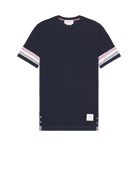 Thom Browne Short Sleeve Tee in Navy | FWRD