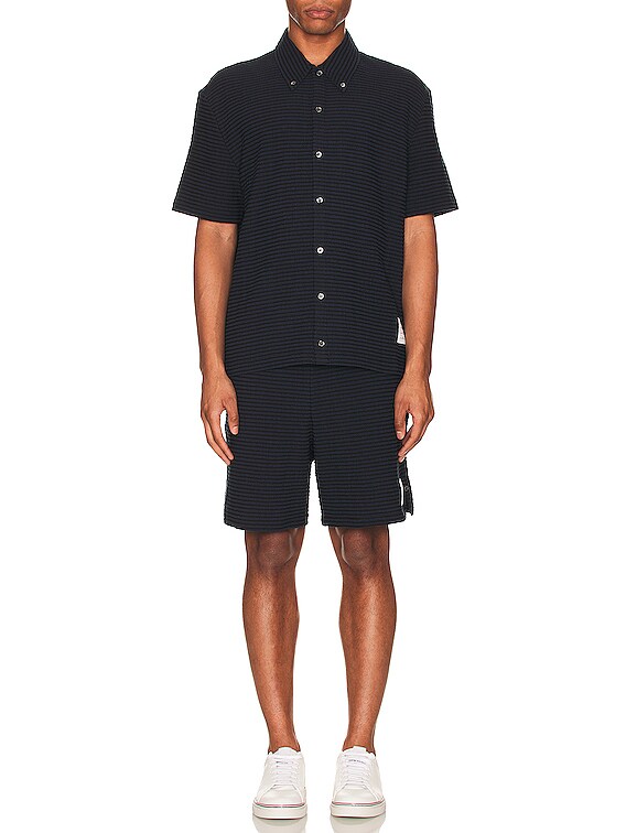THOM BROWNE. ロングポロシャツ 短丈 TMBX-MS239_V1.jpg