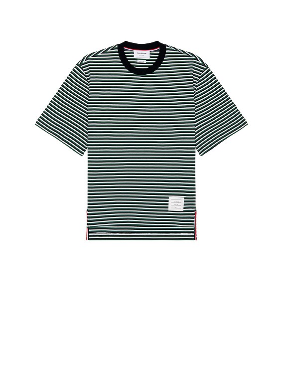 Tシャツ・カットソー Thom Browne T-SHIRT Thom Browne Tシャツ - Navy, Green, & White | FWRD
