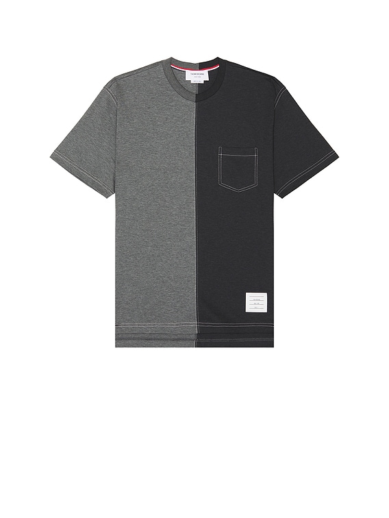 【THOM BROWNE-2024FW】 メンズ 半袖Tシャツ - ファンミックス THOM BROWNE SHORT SLEEVE FUNMIX SHIRT