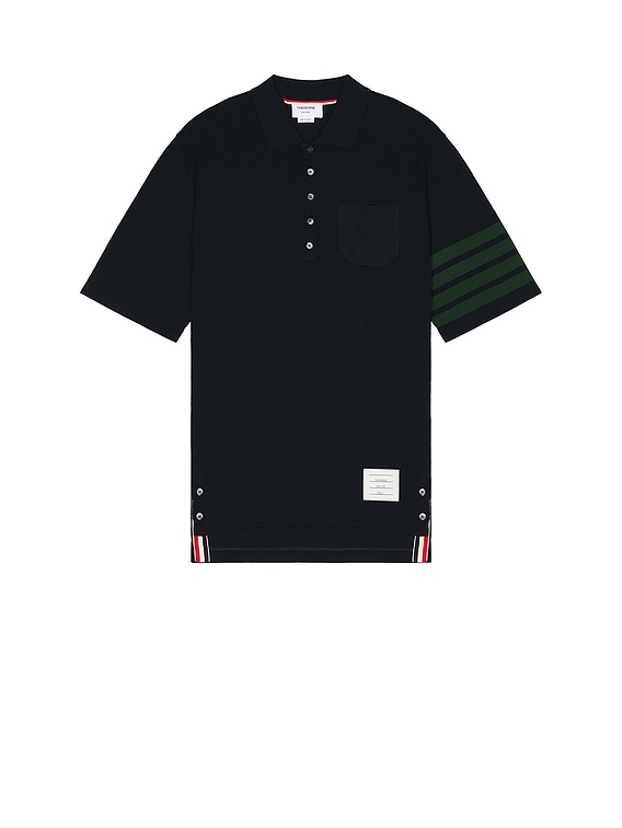 THOM BROWNE ネイビー ポロシャツ Thom Browne ポロシャツ - Navy | FWRD