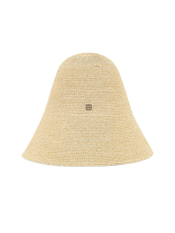 Toteme Woven Paper Blend Straw Hat in Creme | FWRD
