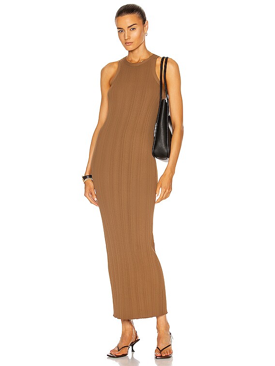 toteme seamless rib tank dress Curved rib tank dress black TOTEME
