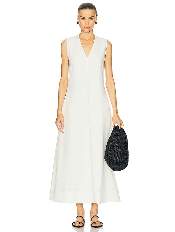 ■TOTEME■Fluid Vネック リネンドレス Fluid V-Neck Dress – La Garçonne