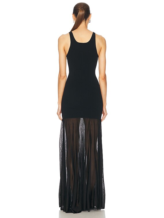 Toteme Evening Tank Dress in Black | FWRD