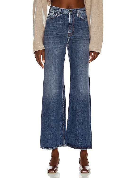 Toteme Boot Leg Jeans in Mid Blue | FWRD