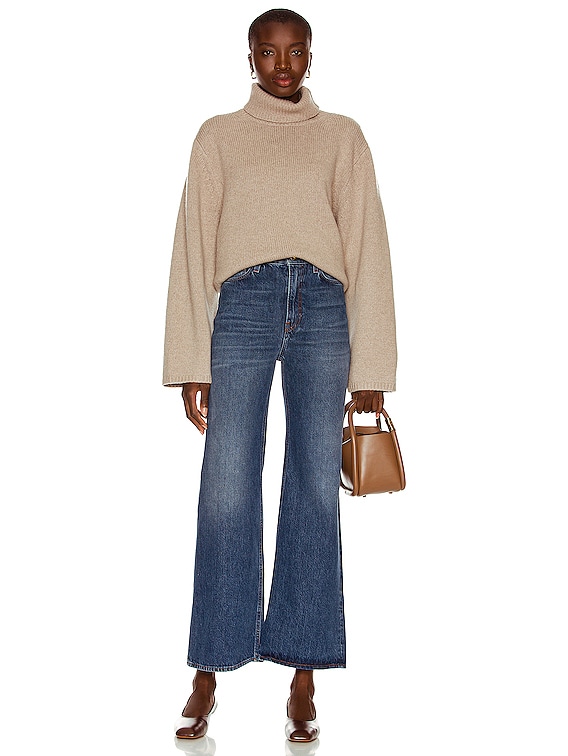 Toteme Boot Leg Jeans in Mid Blue | FWRD Toteme Boot Leg Jeans in Mid Blue | FWRD