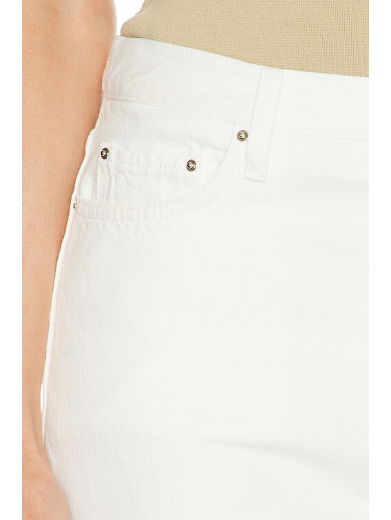 Toteme Twisted Seam Full Length Jeans in Off White | FWRD