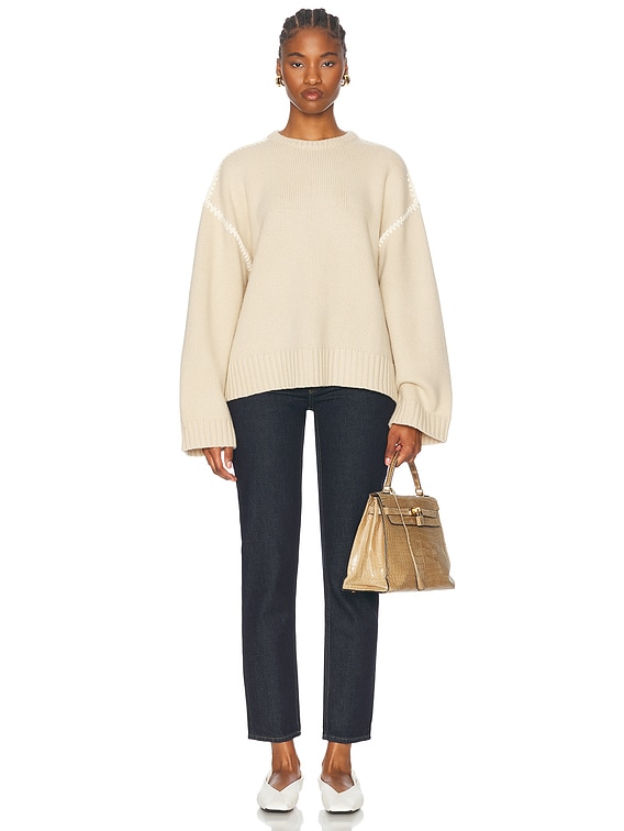ニット/セーター toteme  Biella Knit Cashmere Toteme Taupe Biella Sweater Toteme