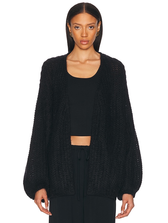 【新品タグ付】THETOE r Puff Cardigan black Puffed cardigan black – TOTEME