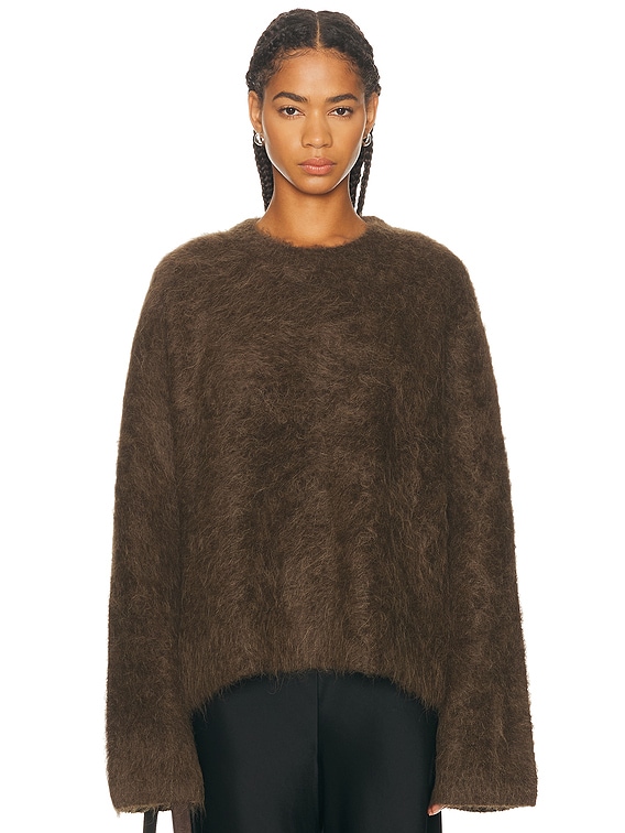 トップス Deuxieme Classe TOTEME BOXY KNIT Boxy alpaca knit camel