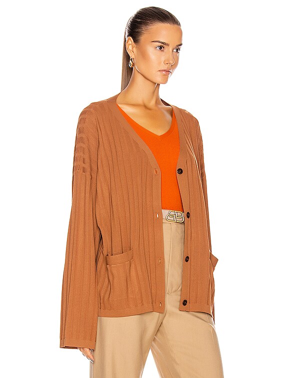 toteme vinci ribbed cardigan