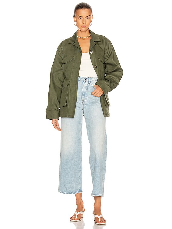 Toteme Avignon Jacket in Olive | FWRD