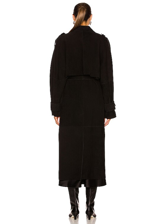 【Toteme】Suede Coat スエードコート 送料関税込 Suede coat in brown - Toteme | Mytheresa