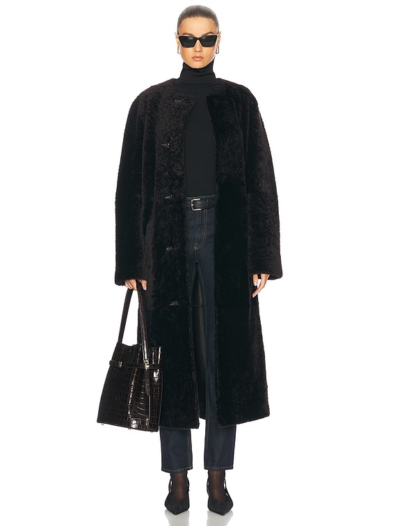 thetoe(トゥー)Christmas Fur Coat Mサイズ Women Autumn And Winter Sheep Fur Coat Collar Slimming Mid