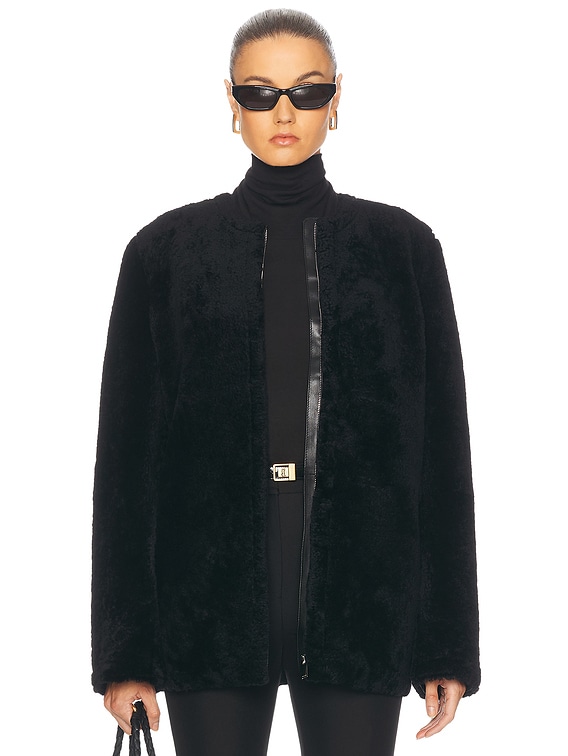 Zipped Teddy Shearling Jacket