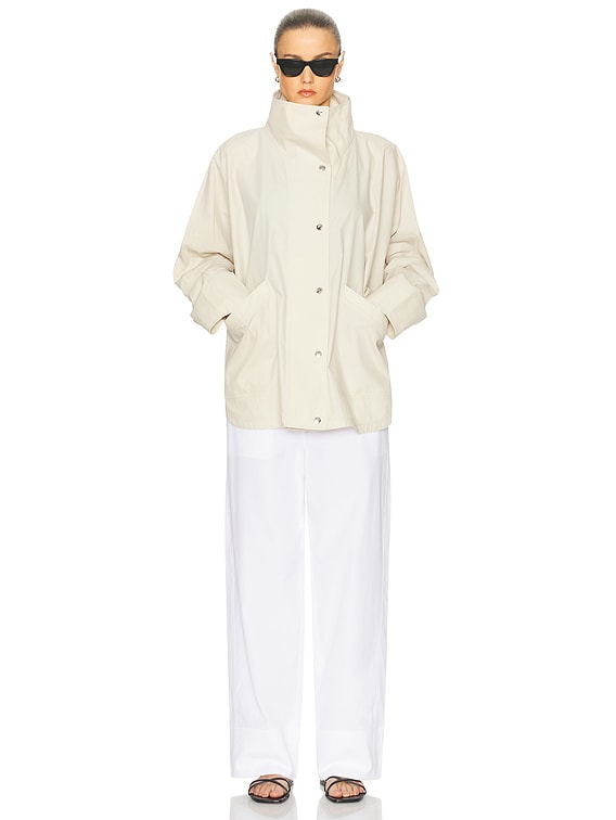 Toteme Summer Parachute Jacket in Oyster | FWRD