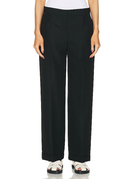 Toteme Tailored Suit Trouser in Black | FWRD