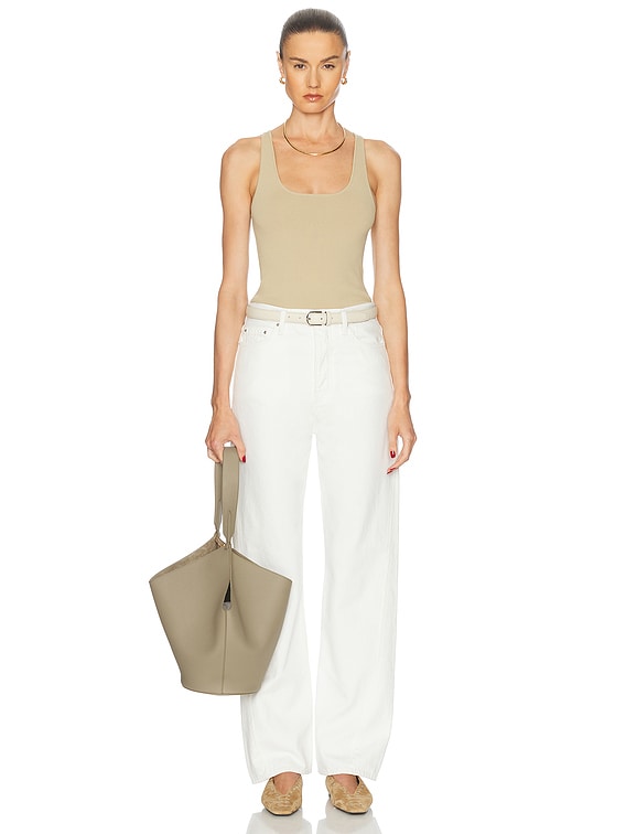 Toteme Compact Knit Tank Top in Desert | FWRD