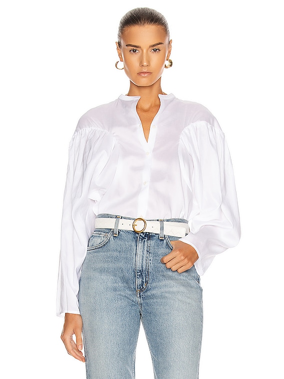 Toteme Moncton Top in White | FWRD