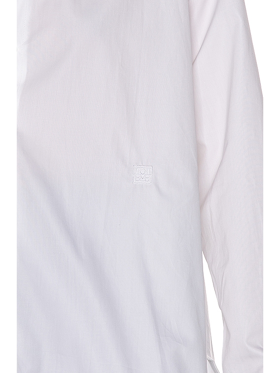 Toteme Capri Shirt in White | FWRD