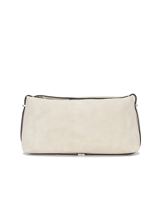 TOTEME Scoop suede clutch