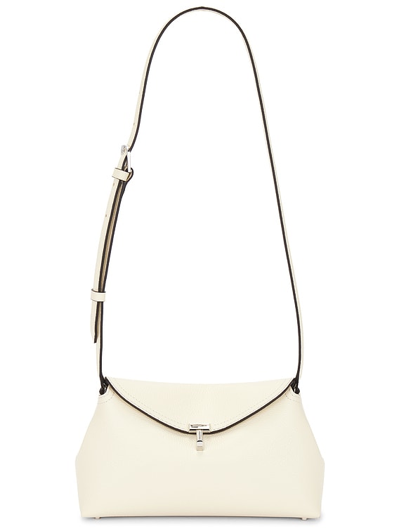 VIP【関税送料無料】希少 Toteme T-Lock clutch TOTEME T-Lock textured-leather clutch | NET-A-PORTER