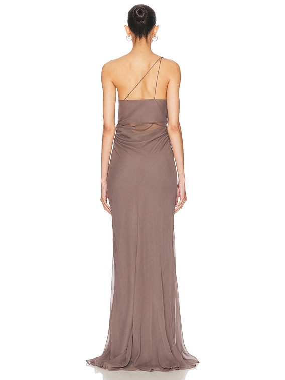 Strappy Diaphanous Gown