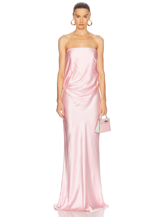 The Sei Draped Strapless Gown in Ballet | FWRD
