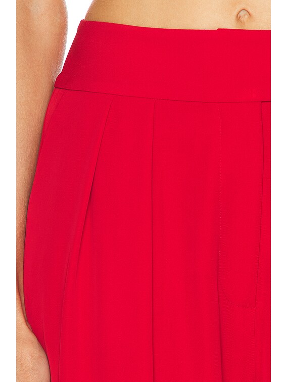 The Sei Double Pleat Trouser in Crimson | FWRD The Sei Double Pleat Trouser in Crimson | FWRD