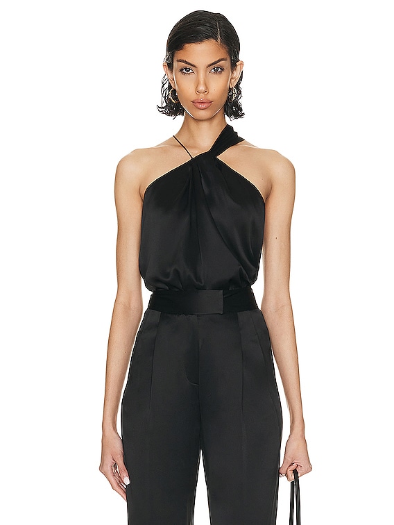 theredthread ブラック S cutting halter shirt TOPS – THEREDTHREAD