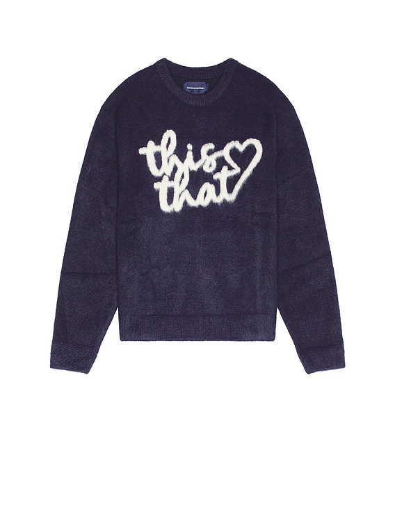 トップス thisisneverthat Heart Logo Knit Sweater thisisneverthat Heart Logo Knit Sweater in Purple | FWRD