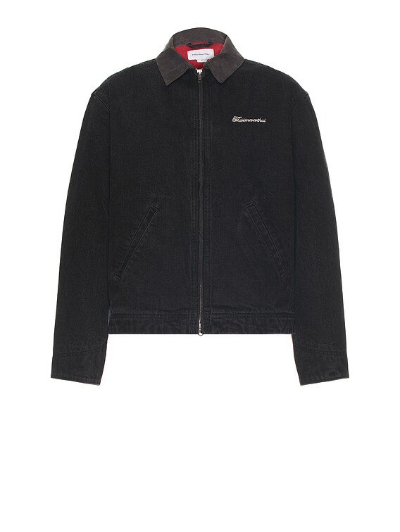 thisisneverthat Denim Work Jacket in Black | FWRD